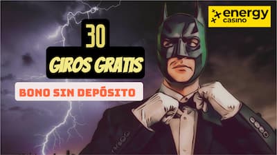 Energy Casino 30 Giros Gratis sin depósito con código promocional