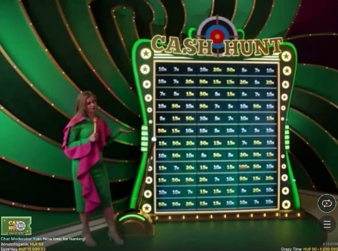 Cash Hunt bonusspel i Crazy Time