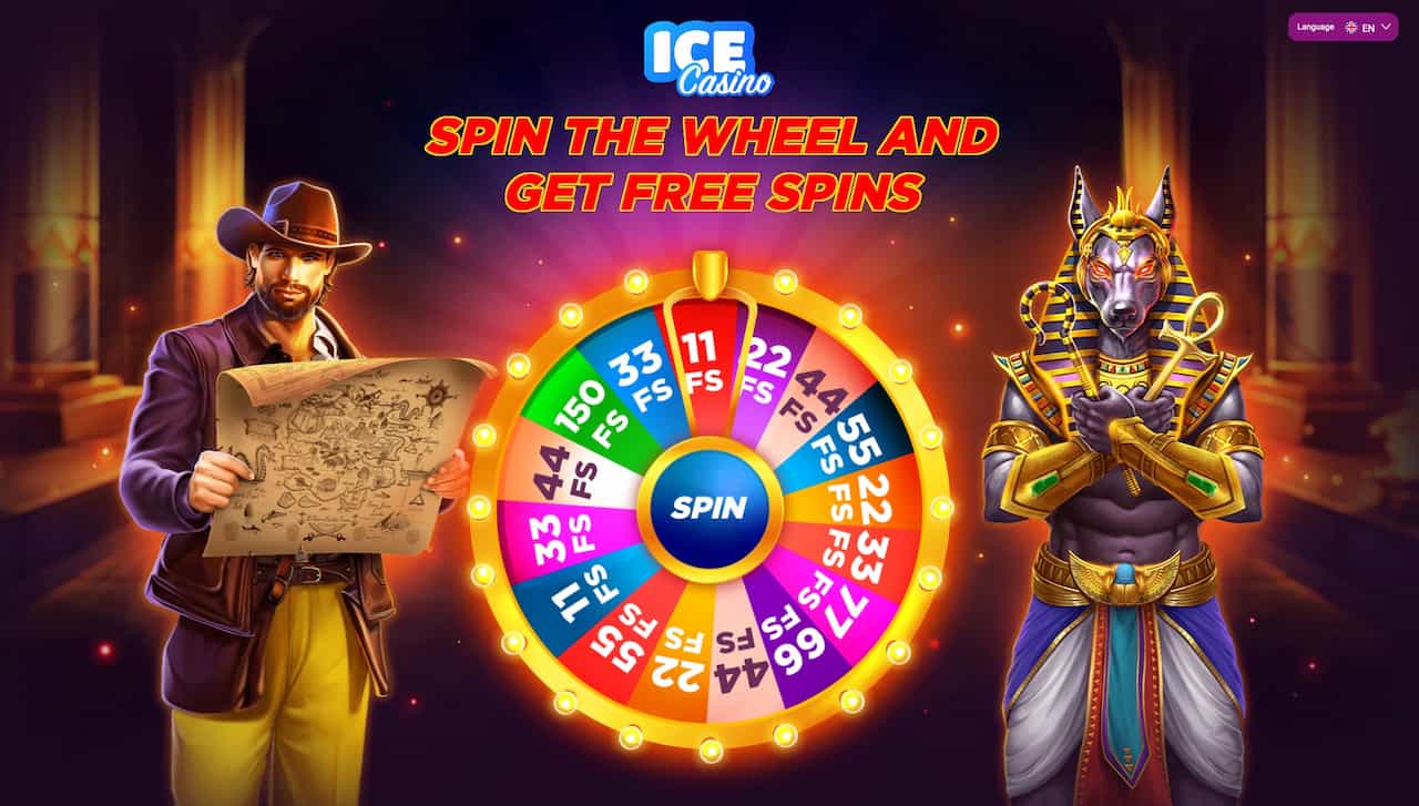 Ice Casino exclusive welcome bonus landing page: 250% bonus and 150 free spins