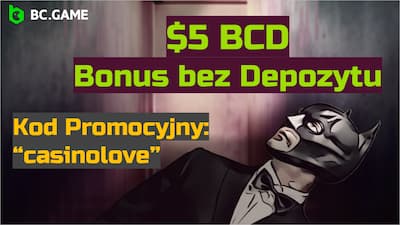 BC.Game Casino bonus 5$ BCD bez depozytu i kod promocyjny