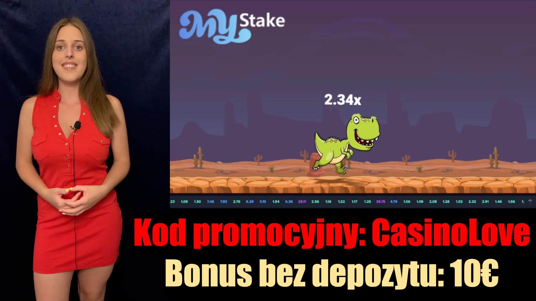 MyStake Casino €10 bonus bez depozytu